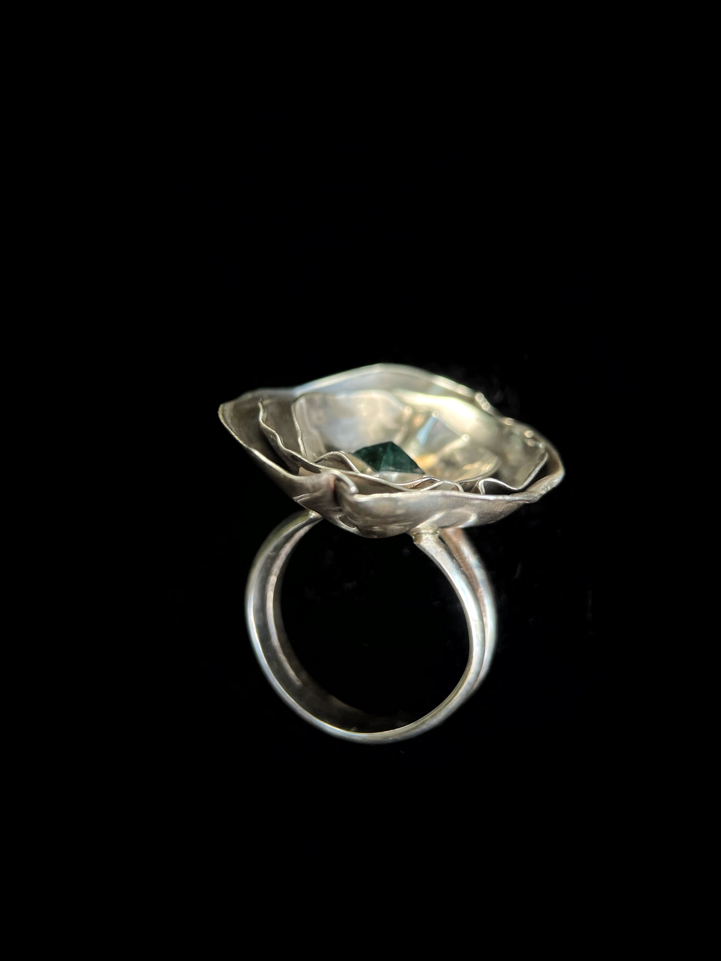 Tourmaline Flower Ring - Size 7