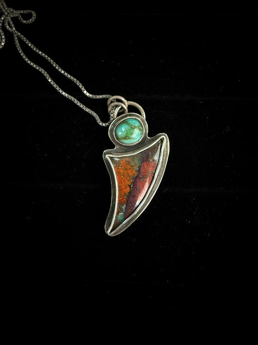 Sonoran Turquoise and Jasper Pendant