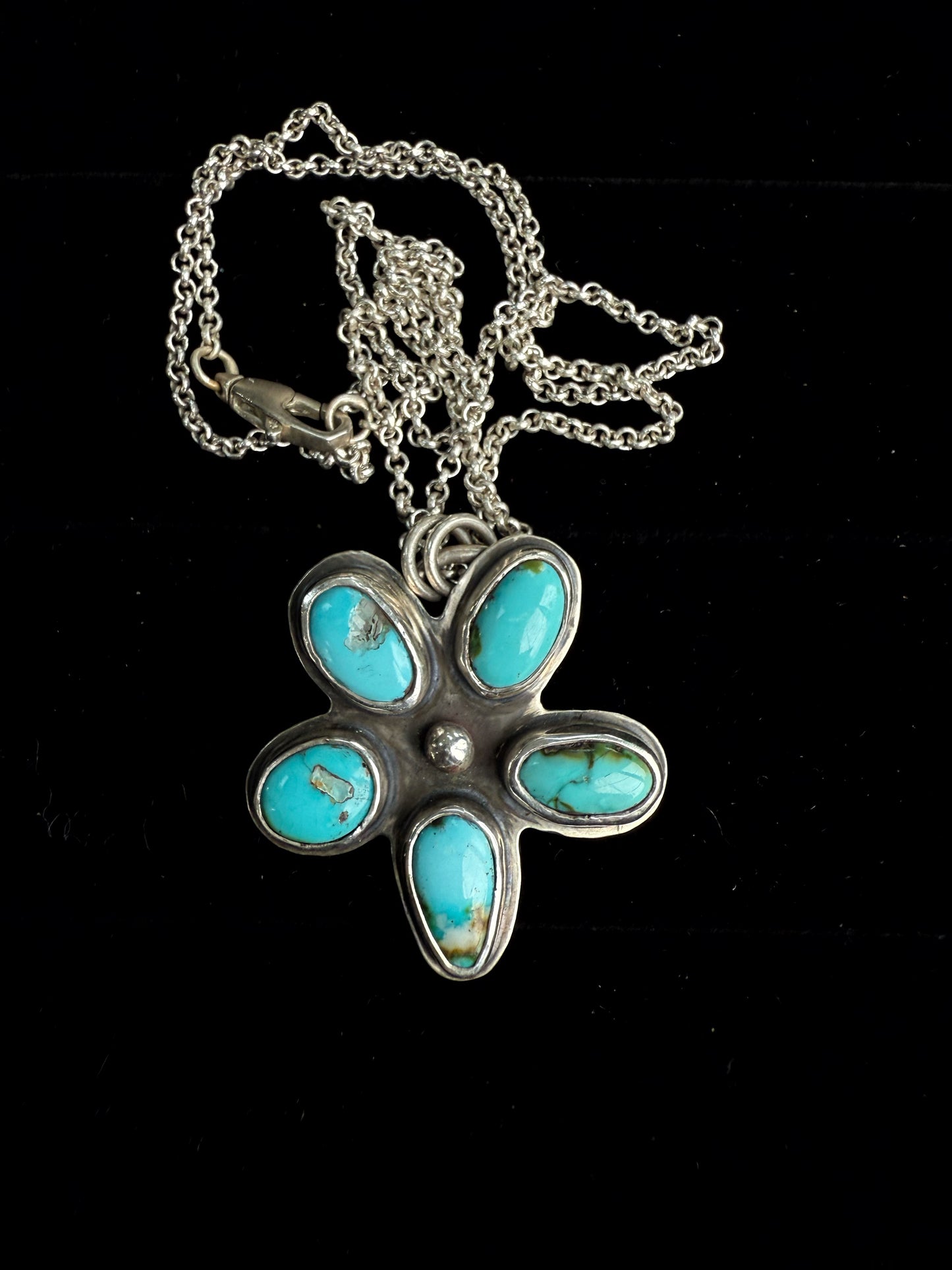 Turquoise Flower Necklace