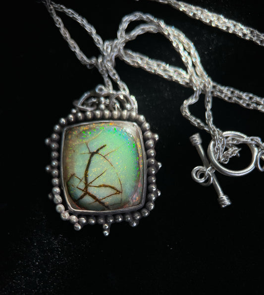 Sterling Opal Pendant