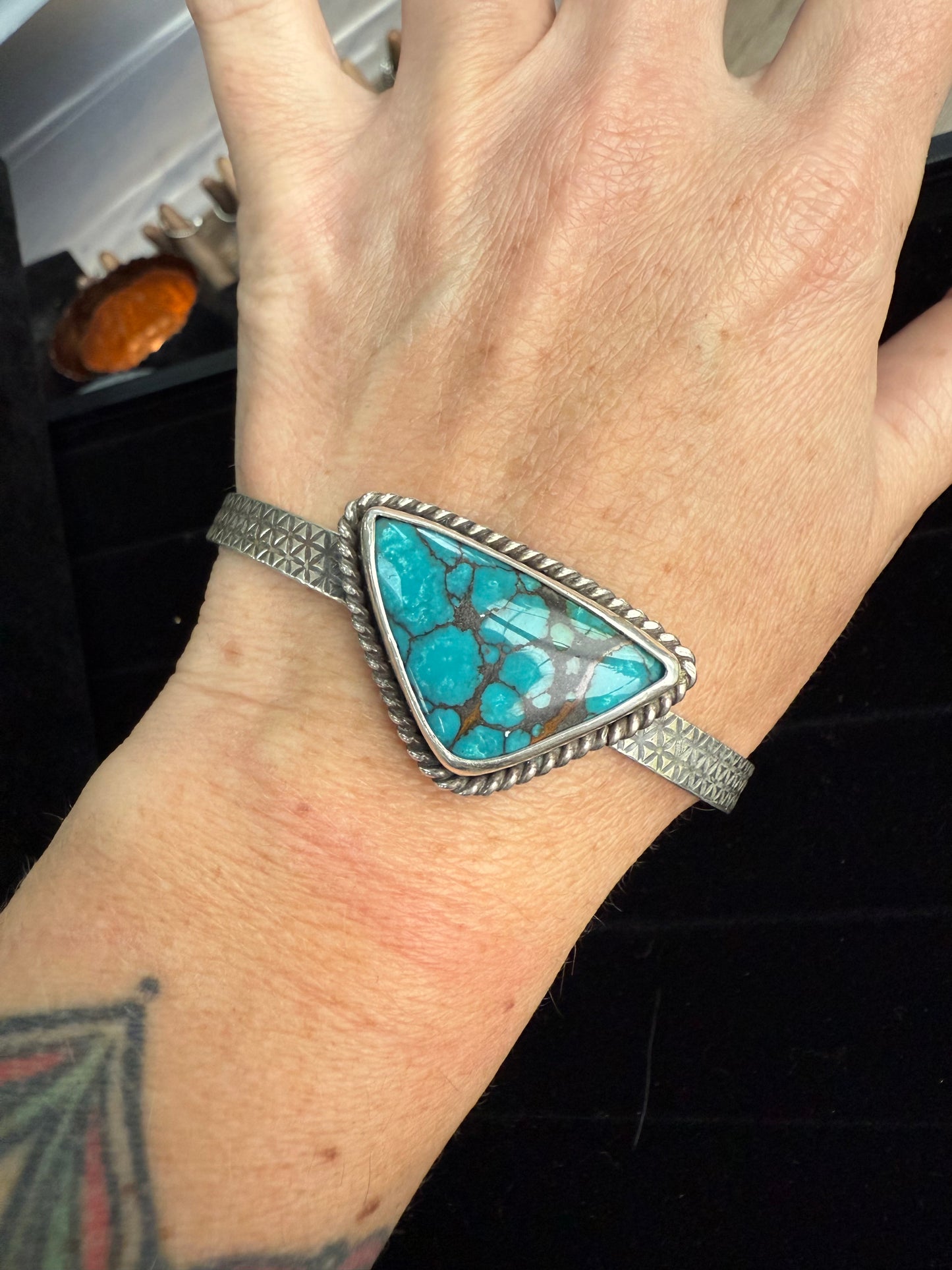 Large Turquoise Stacking Cuff