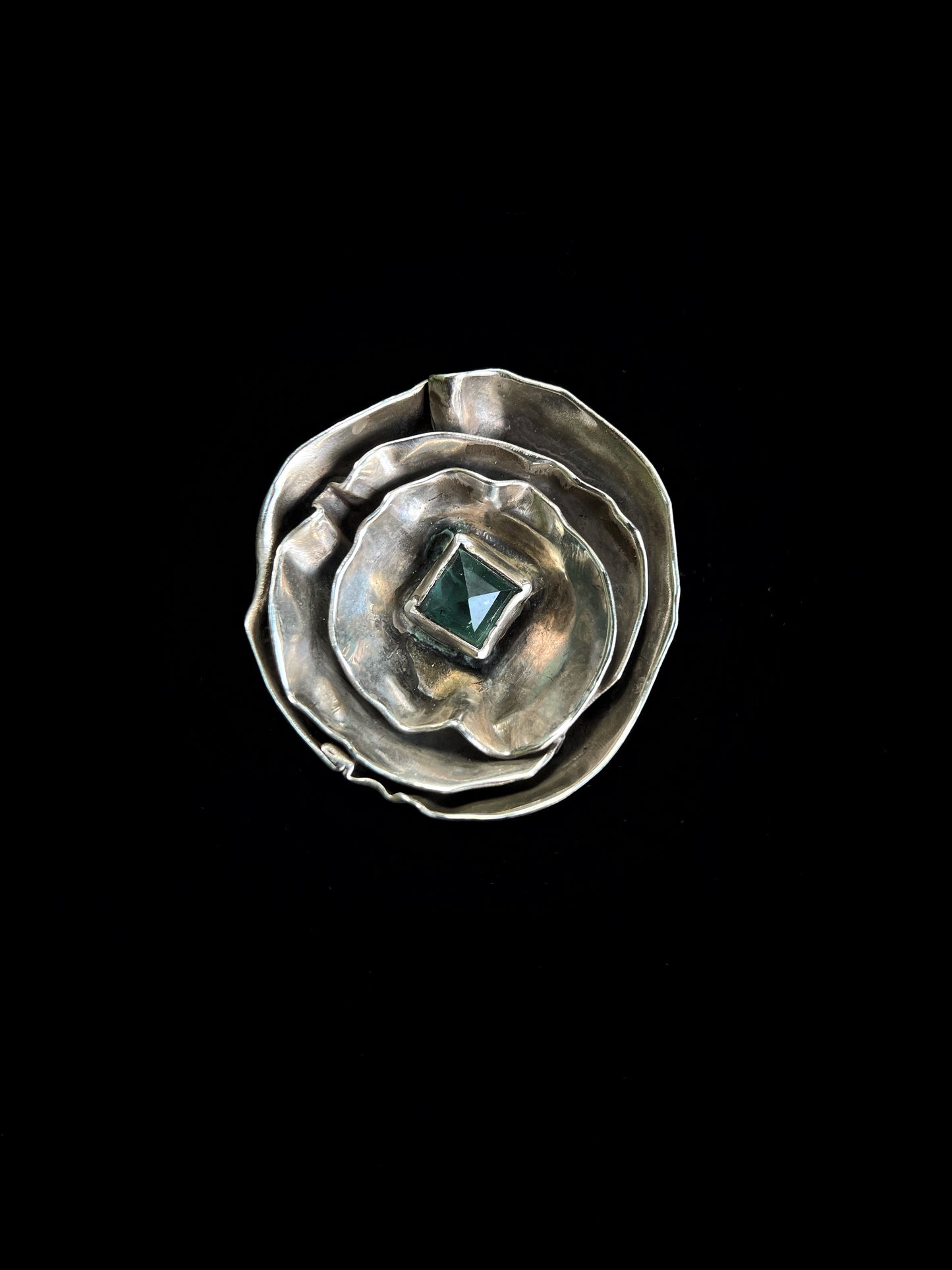 Tourmaline Flower Ring - Size 7