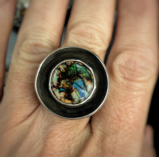 Monarch Opal Shadowbox Ring