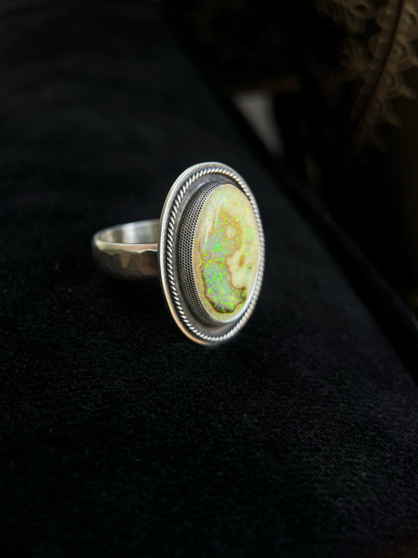 Opal Shadowbox Ring - Size 10